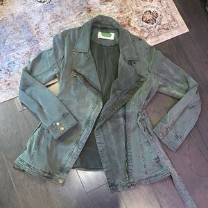 Anthropologie Green Utility Coat